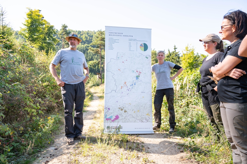 Wald der Zukunft Führung in Mitterarnsdorf (c) ÖBf/F. Helmrich